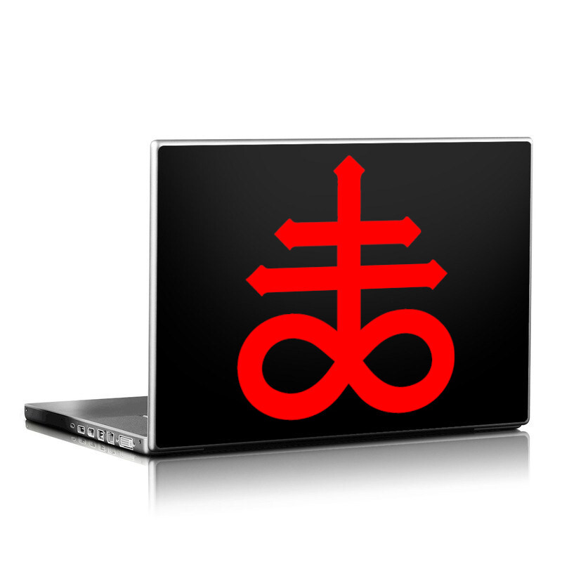 Leviathan Cross Die Cut Vinyl Sticker – Occult Baphomet Pentagram Decal Car 666