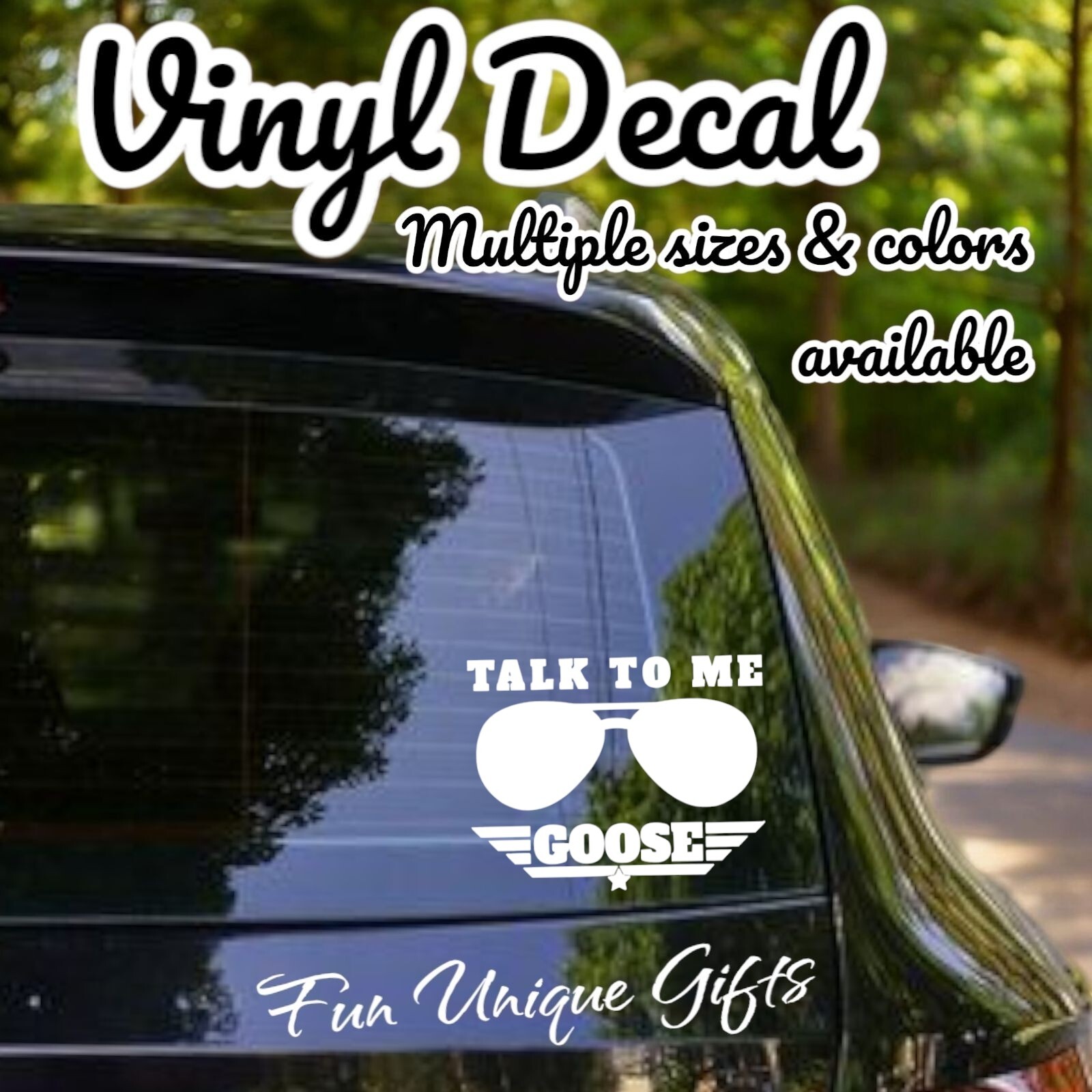 Talk To Me Goose Vinyl Decal Sticker -Multiple Colors & Sizes- FREE SHIPPING