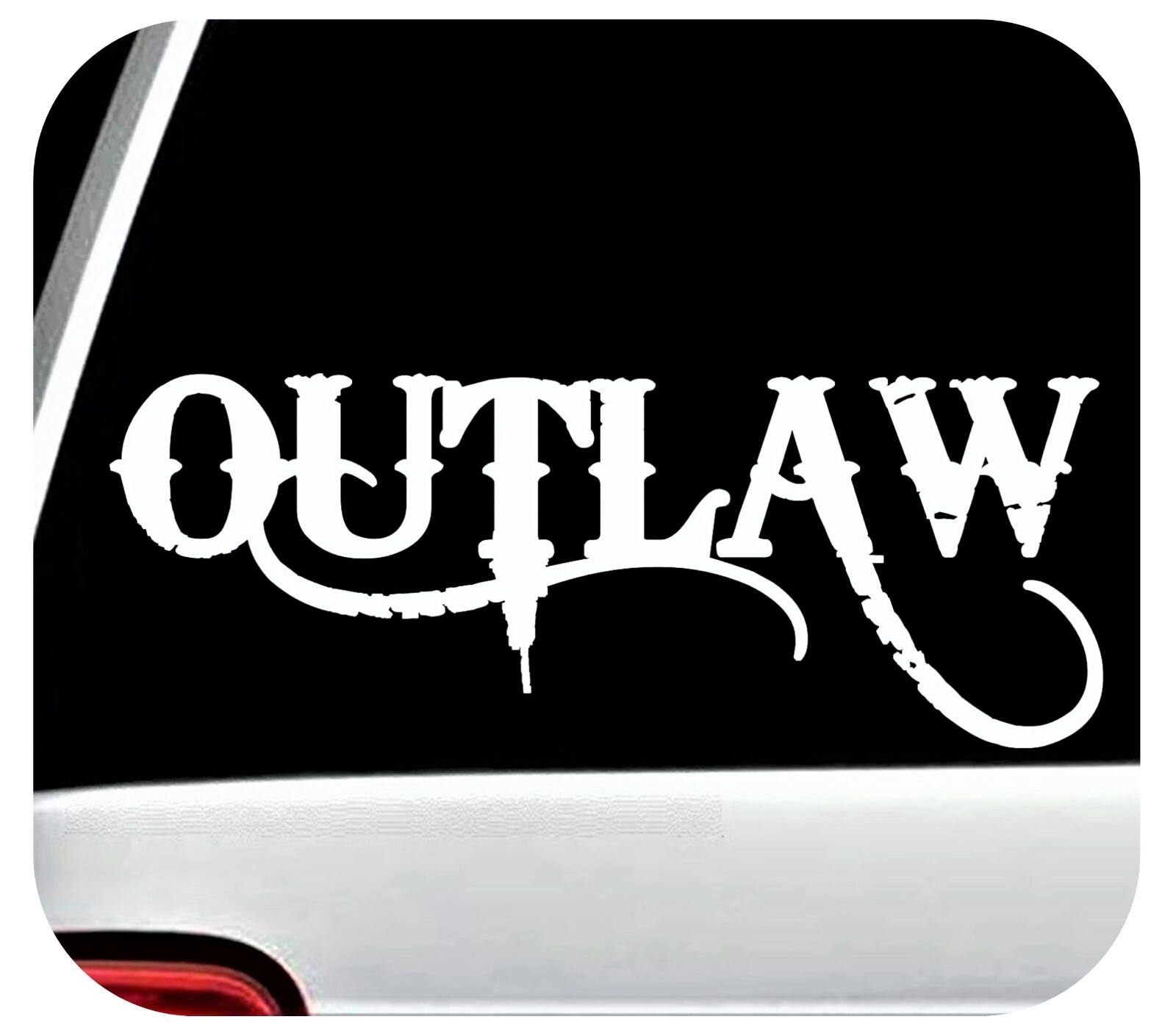 Outlaw Vinyl Decal Sticker for Car Truck Van Laptop Boat Surface Trailer D1045