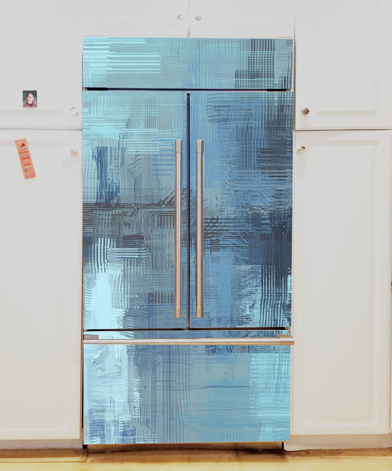 Kitchen Makeover Fridge Wrap Instant Appliance Refresh