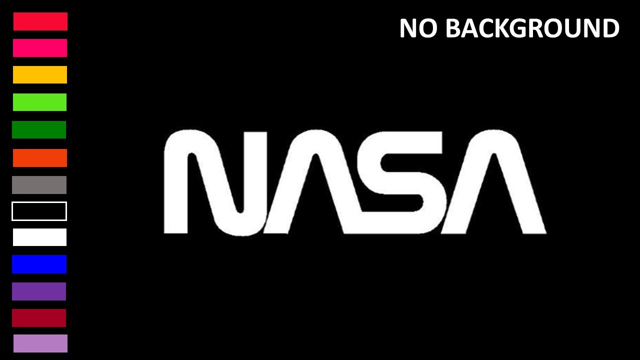 NASA INSIGNIA LOGO, Decal Stickers for Cars, Windows, Laptops, Wall, Tablets