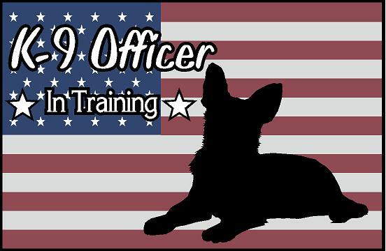 K-9 in training Reflective Decal Sticker or magnet. Police SAR EMS EMT Tracking