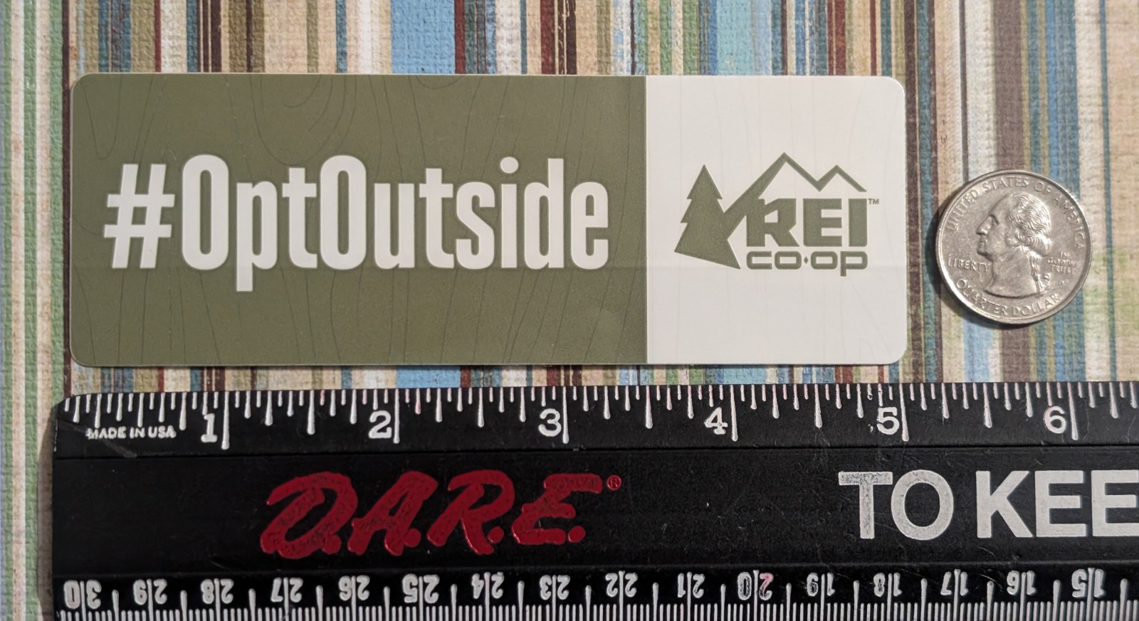 REI Co-op Opt Outside Rectangular Sticker #OptOutside Outdoor Camping Lifestyle