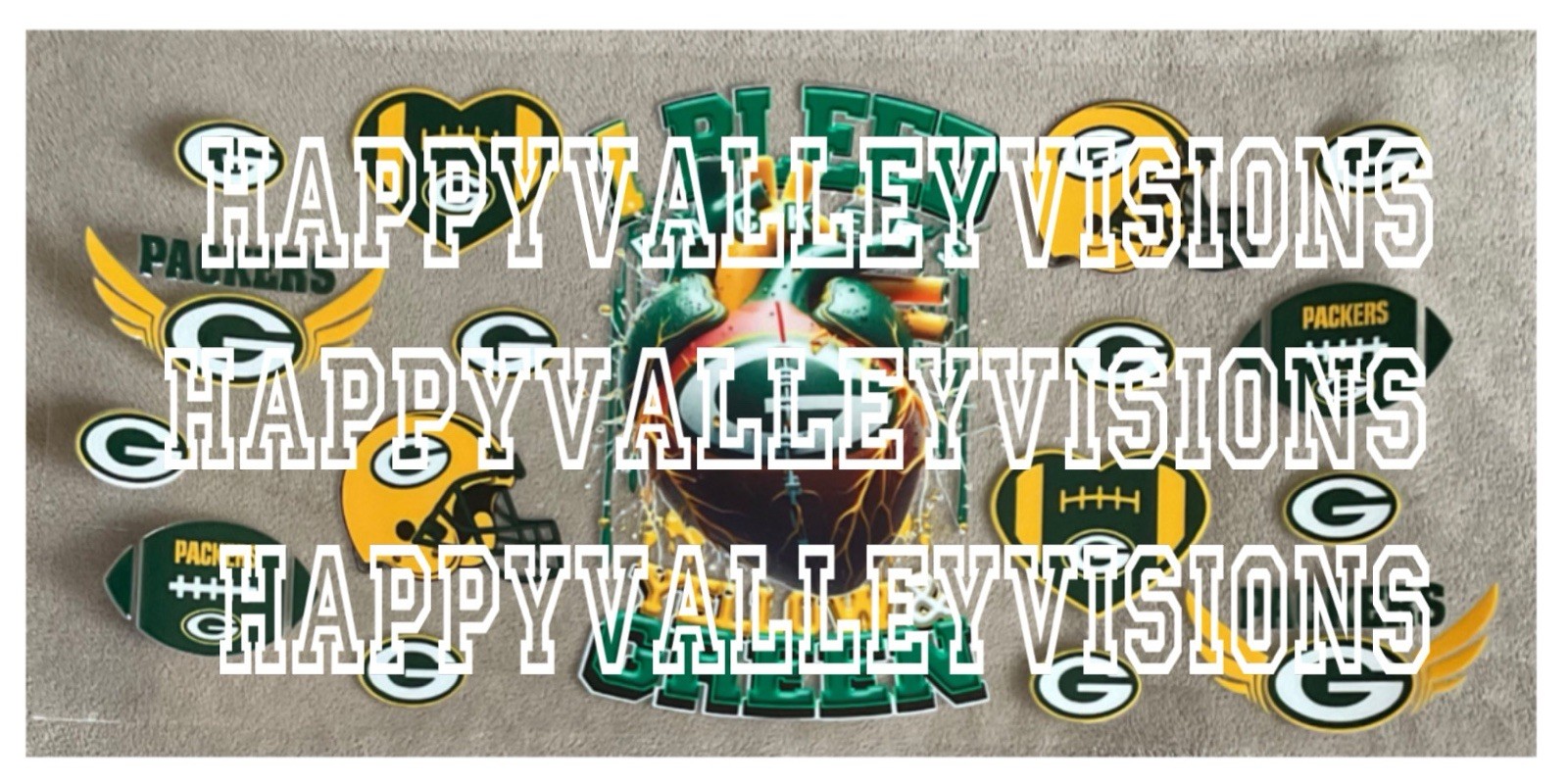 GREEN BAY Football Team UV DTF Waterproof Transfer Sticker Wrap DIY