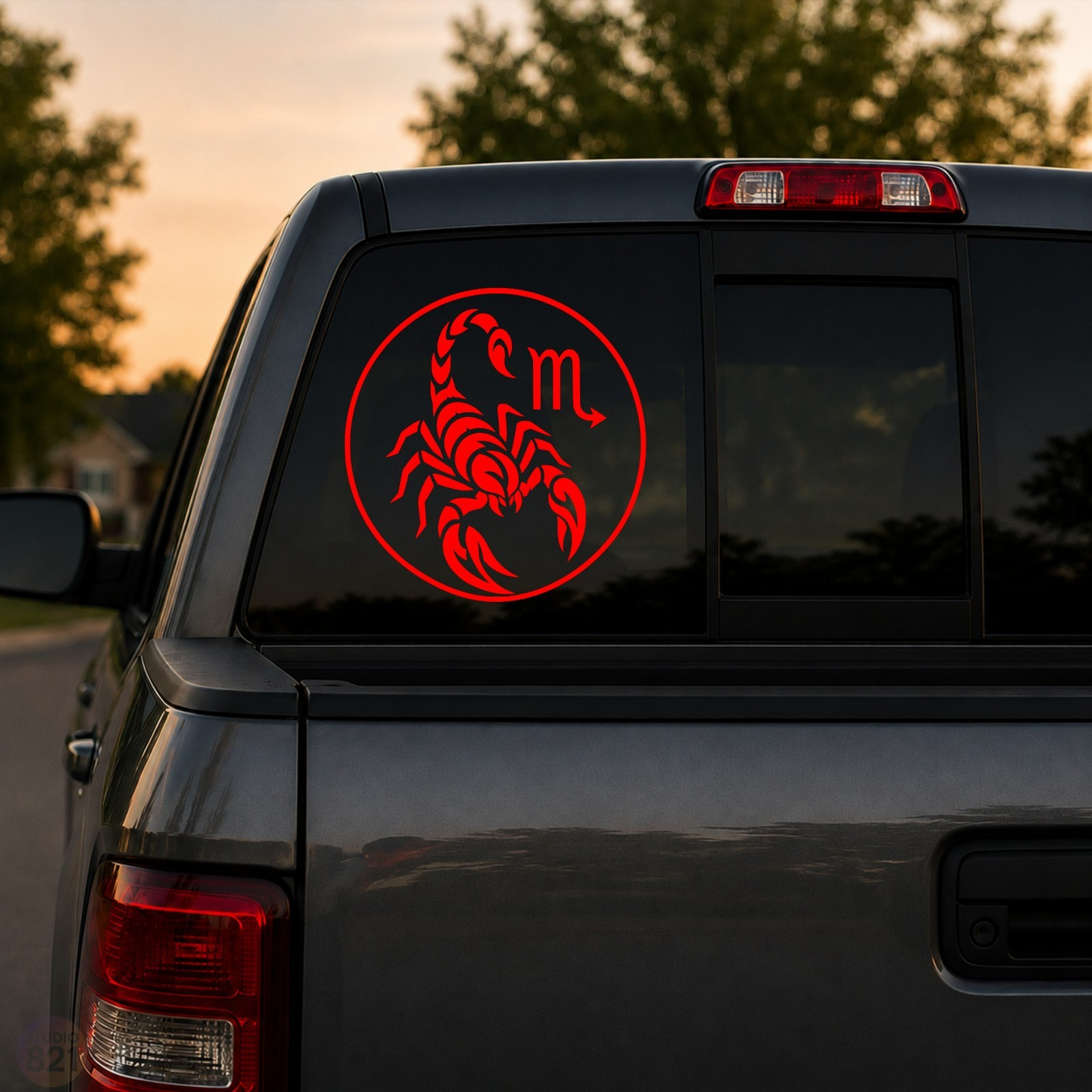 ZODIAK Scorpion Silhouette – Scorpion Decal Sticker Car Window Laptop