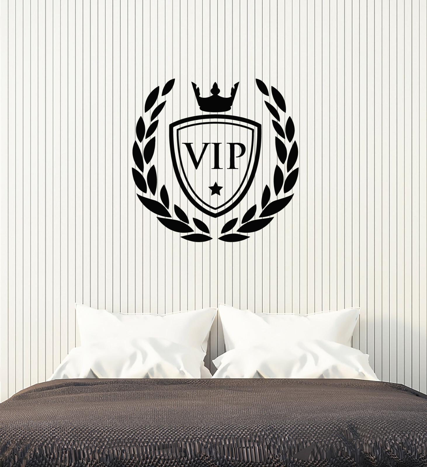 Vinyl Wall Decal VIP Crown Living Room Bedroom Home Decor Stickers (ig5576)