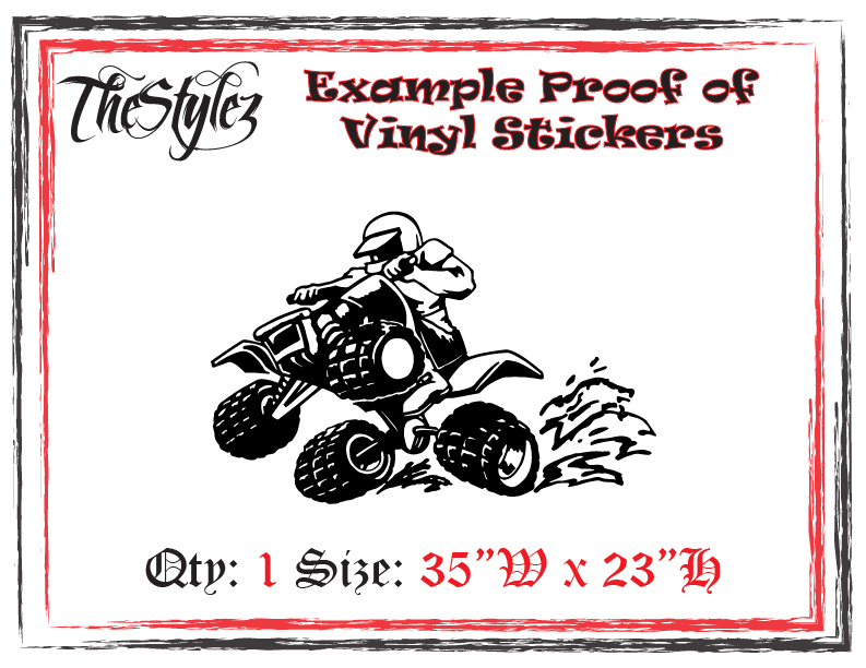 Dirty Quad Boy Rider Vinyl Wall Sticker