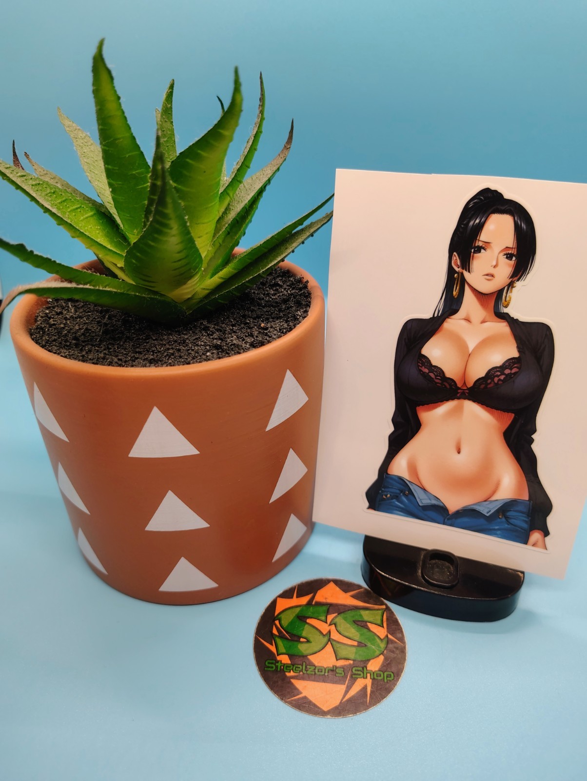 (4.5 Inches) One Piece Boa Hancock (Oppai #6) Water-Resistant Vinyl Sticker