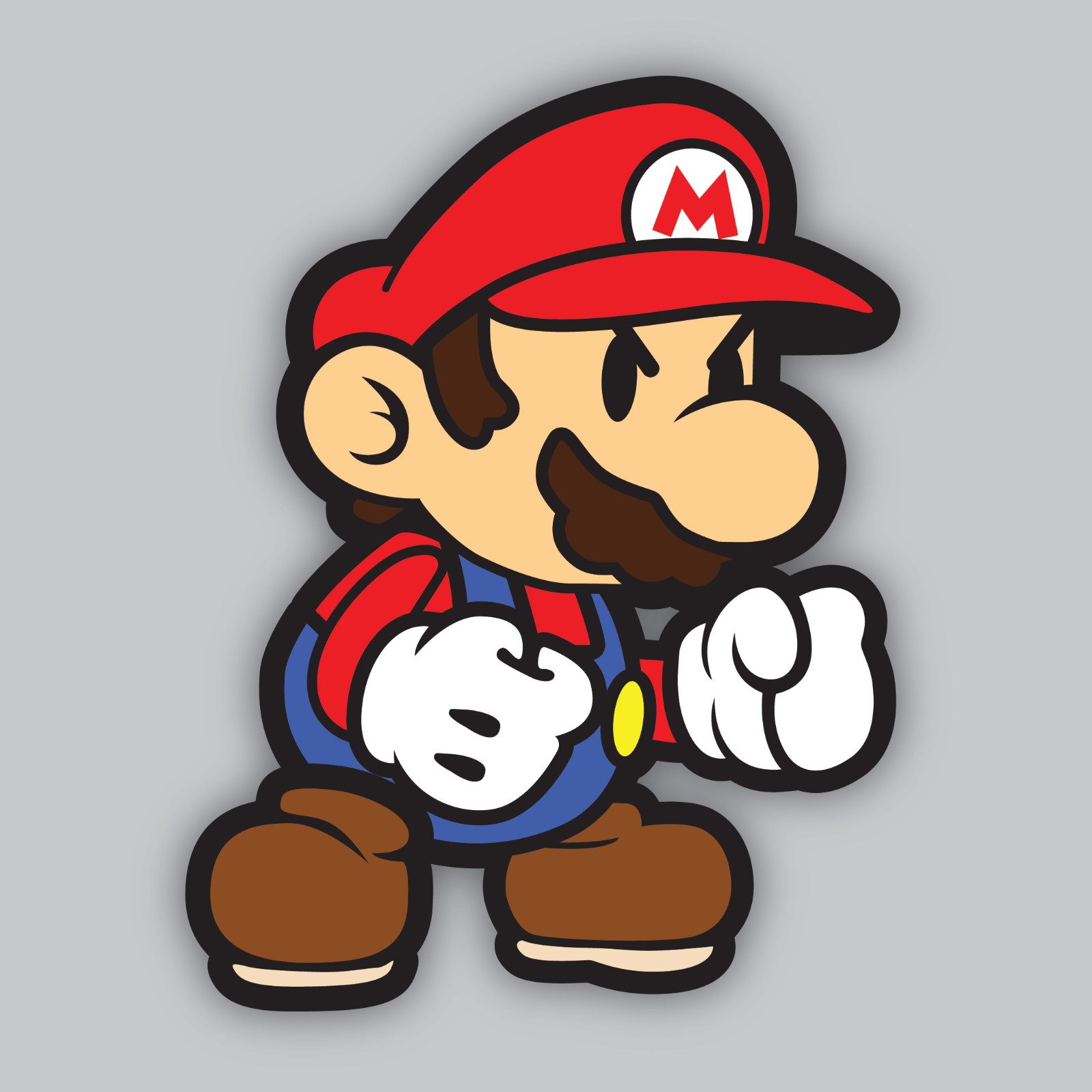 Mario Vinyl Sticker/Decal – Cartoon – Super Mario Bros – Nintendo – Luigi – Toad