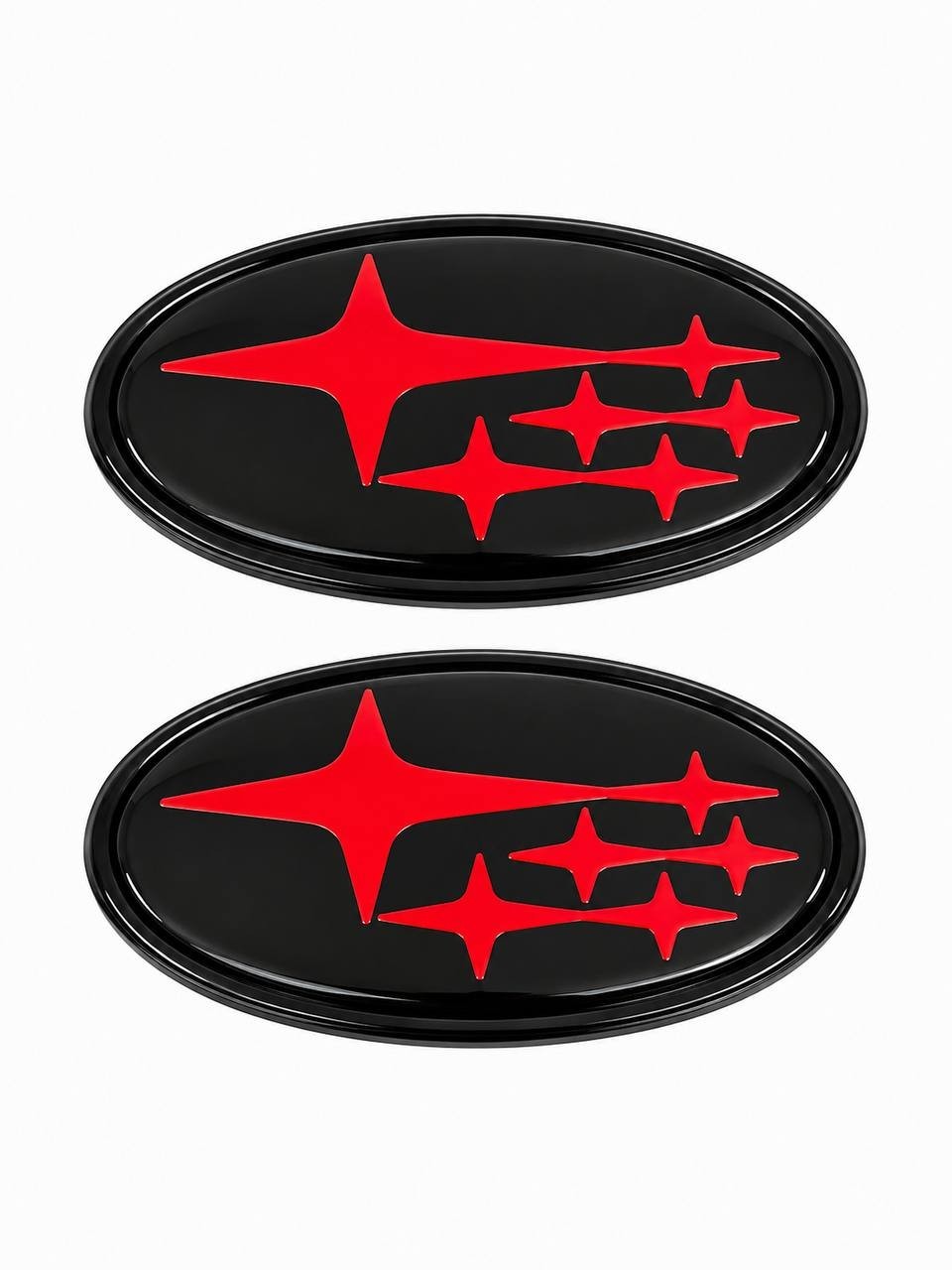 2PCS Acrylic Car Front Rear Emblem Sticker Badge Cover 2015-2021 Subaru WRX STI