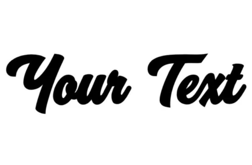 YOUR TEXT Vinyl Decal Sticker Car Window Bumper CUSTOM Personalized Lettering