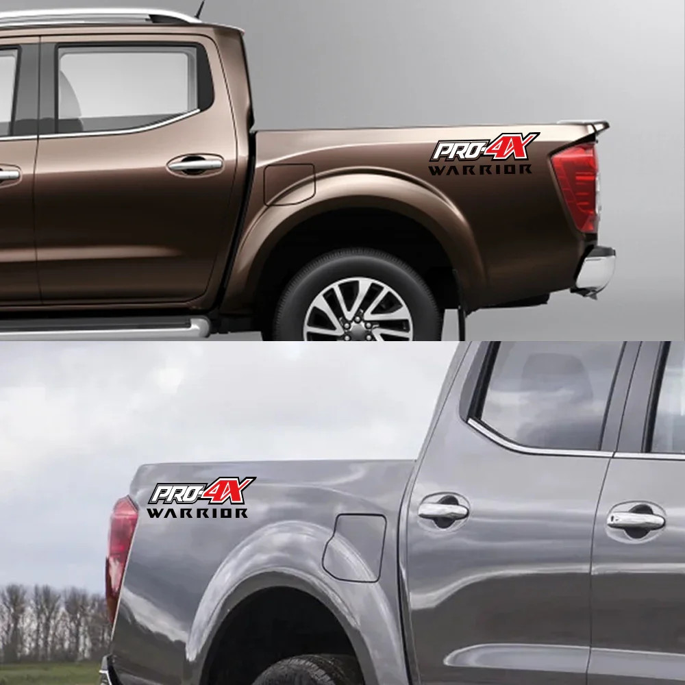 Aftermarket Pro-4X Rear Bed Side Decal for Nissan Navara Warrior / SL / ST | Vin