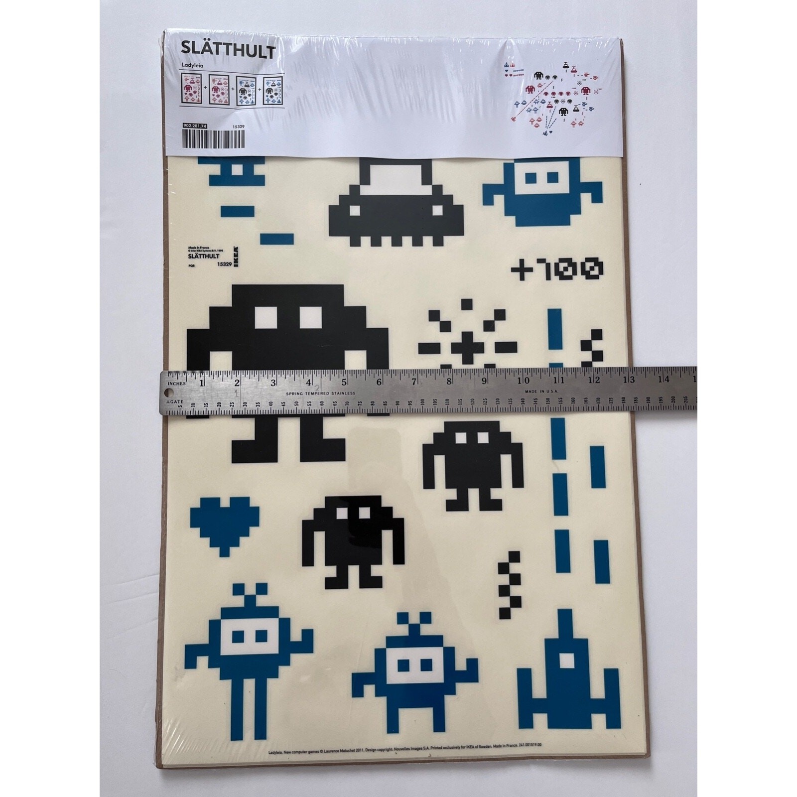 Arcade Alien Wall Art Decals Ikea Slatthult Ladyleia New Pixel Art Style Retro