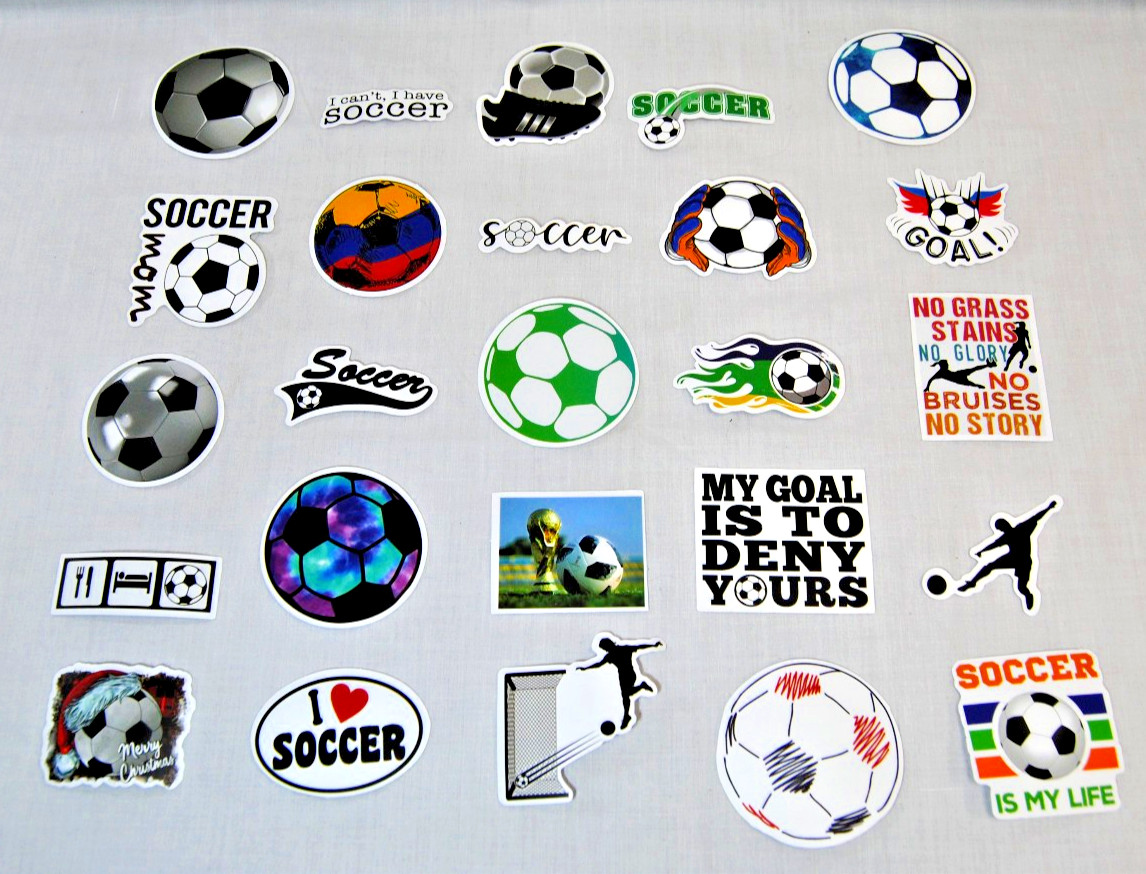 Soccer Stickers for Laptop, Water Bottles Plus for Kids to Adults 200Pcs T2695