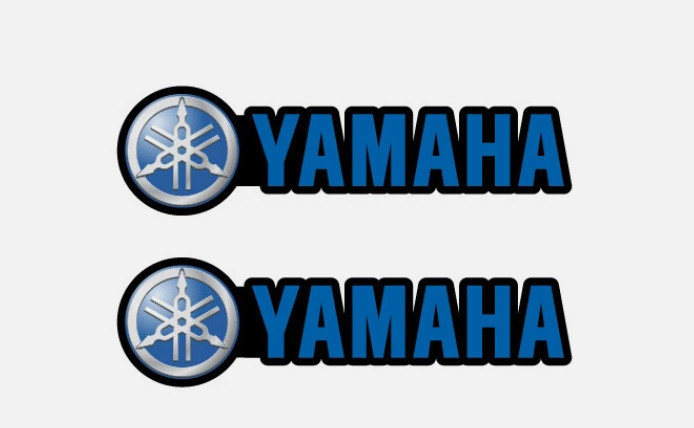 2X YAMAHA DECAL STICKER USA MADE TRUCK VEHICLE FISHING BOATS MOTOR BASS CAR