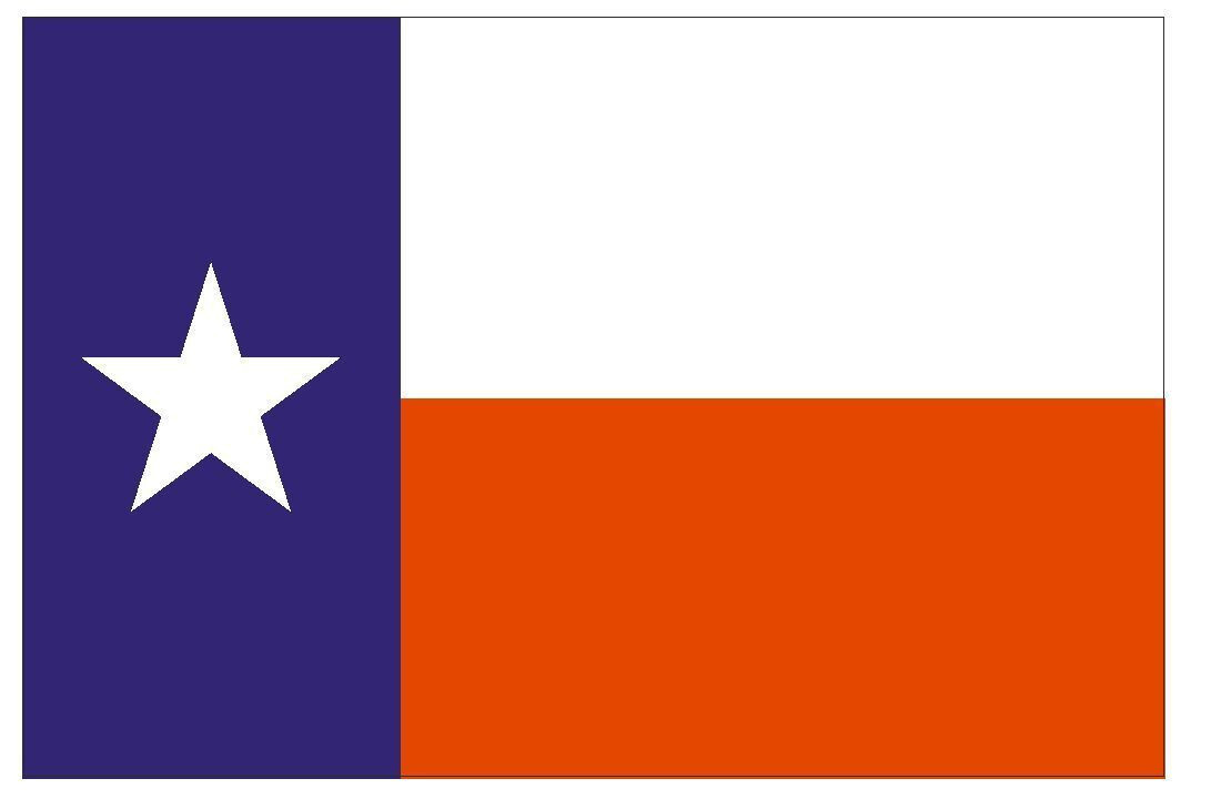 Texas State Flag Sticker Decal F503