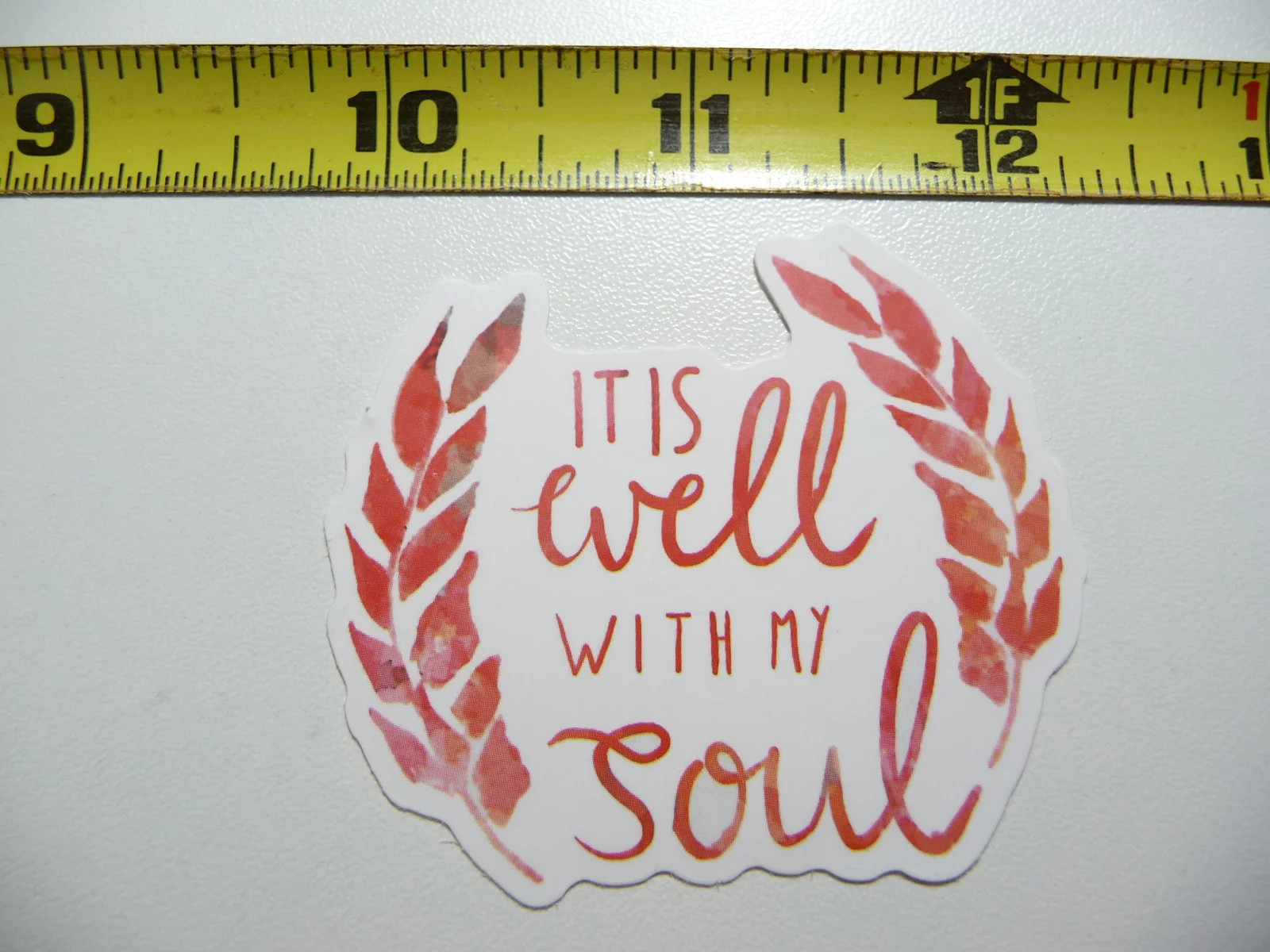 RELIGIOUS WELL WITH MY SOUL FRONDS SMALL STICKER DECAL CHURCH RELIGION FAITH