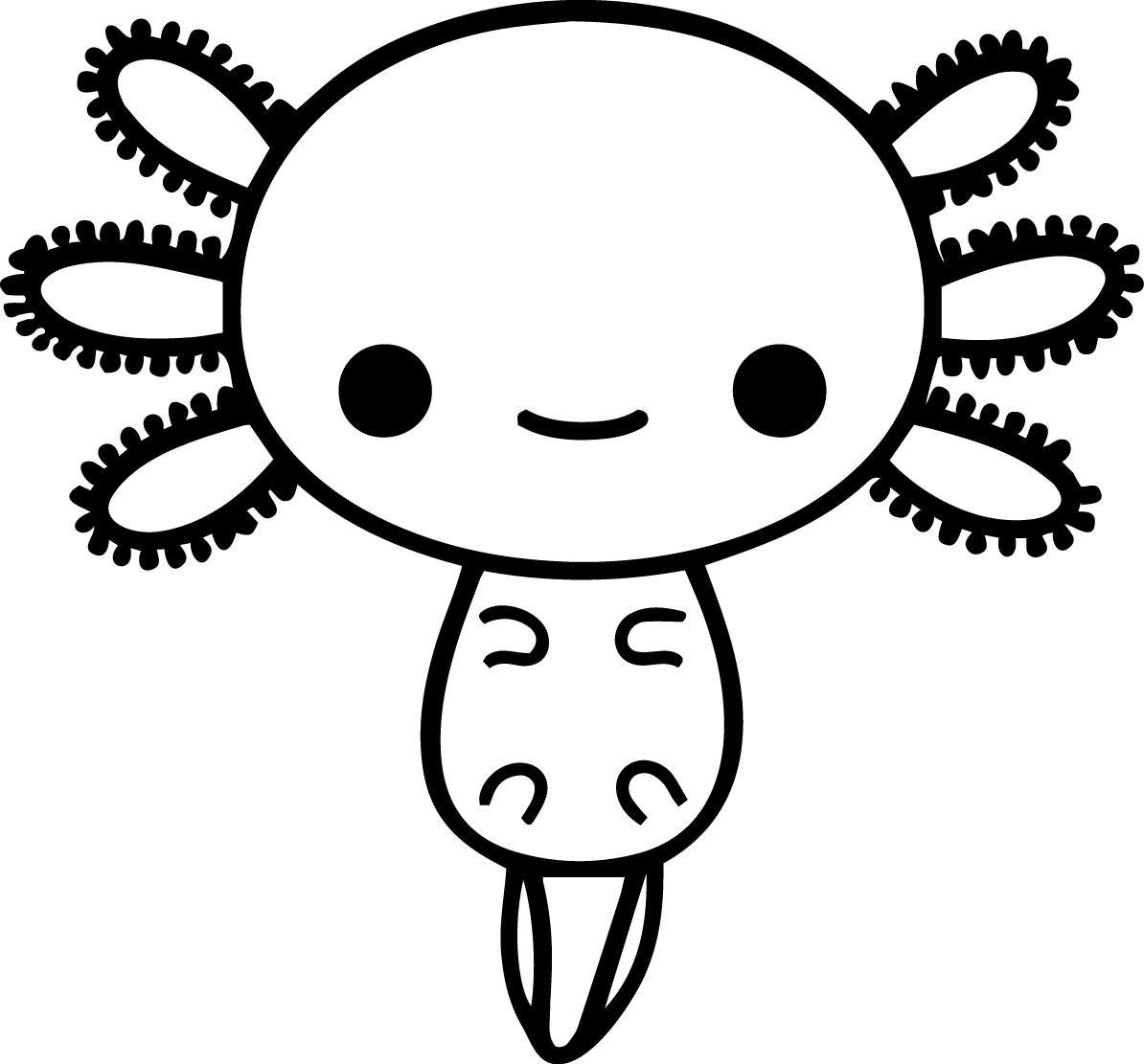 4" Axolotl Small Decal Sticker Car Love Pet Mexican Walking Fish Aquarium Decor