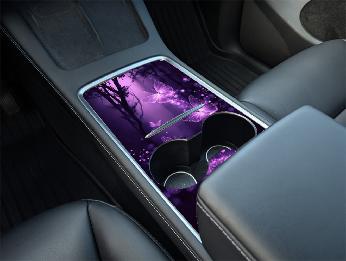 Tesla Model Y Center Console Enchanted Forest Drift Wrap Kit (2021–2025) | Preci