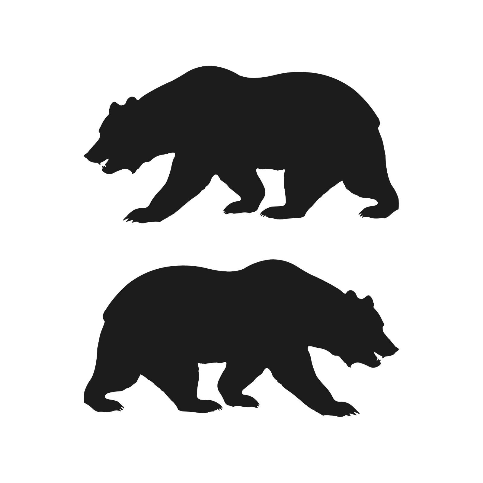 California Bear Set of 2 Vinyl decal phone case laptop car stickers