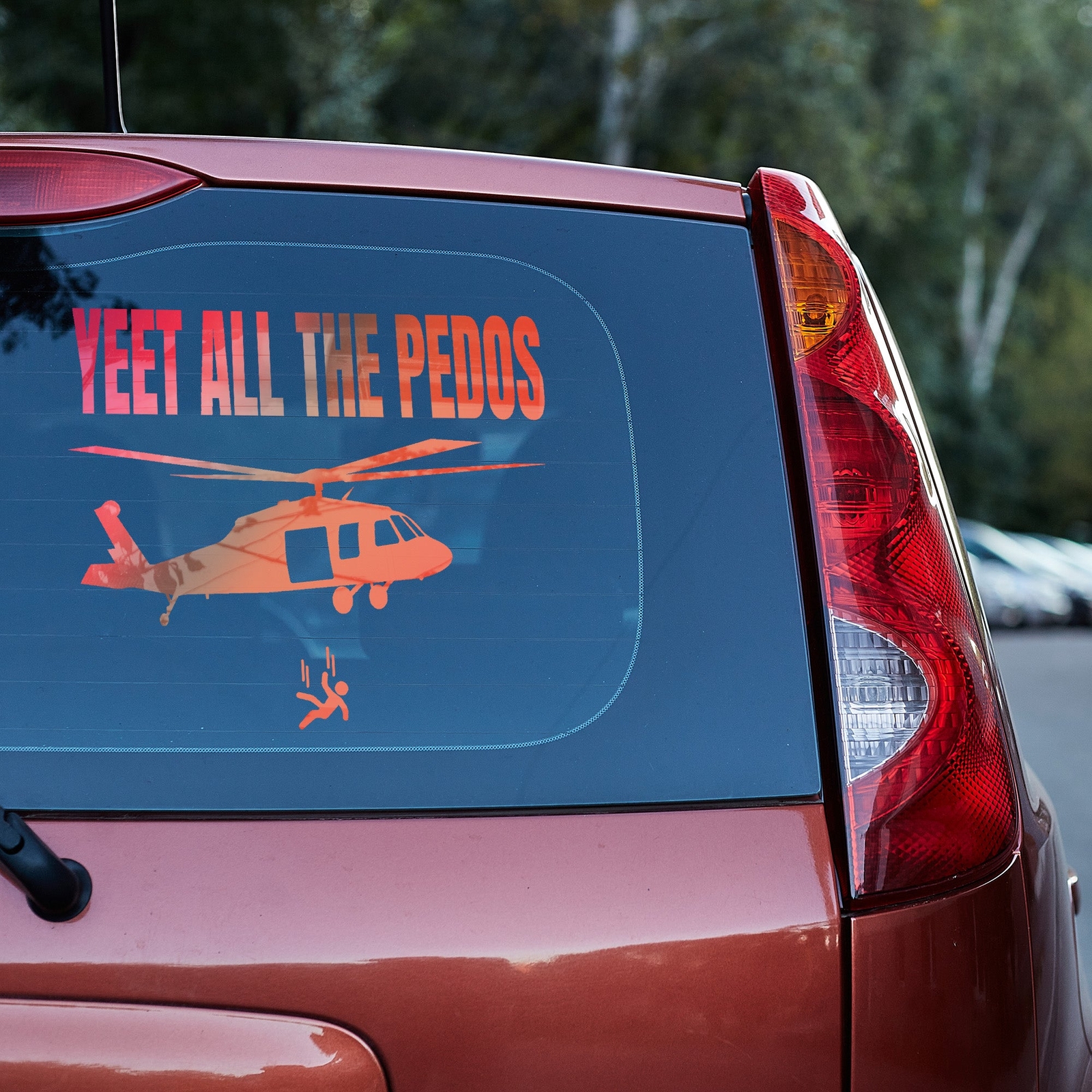 yeet all the Pedos Vinyl Decal Epstein Truck Car Van Laptop sticker