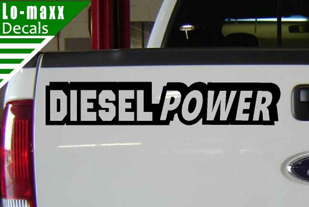 Diesel Power Truck Graphic Design Durable High Performance Die Cut Vinyl Decal