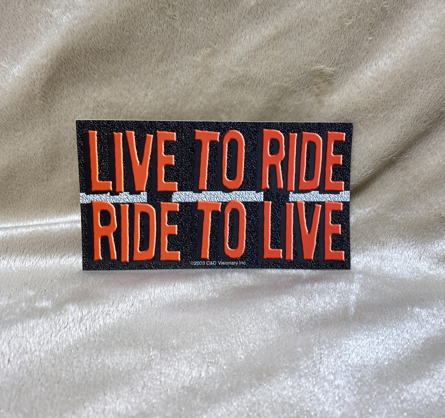 Lot Of 2 Choppers Rule Decal 5”x 2 7/8 " And Live To Ride Decal 4.5”x2.5”