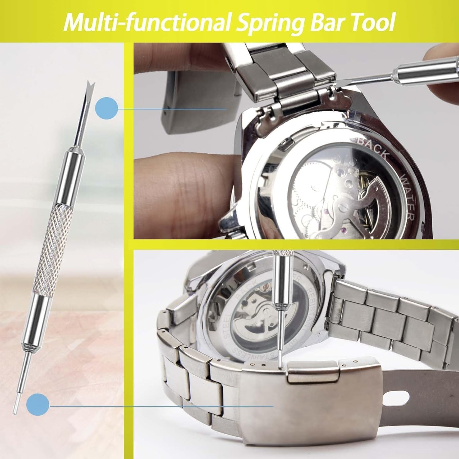 Watch Press Tool Set, Watch Case Opener, Watch Battery Replacement, Watch Band