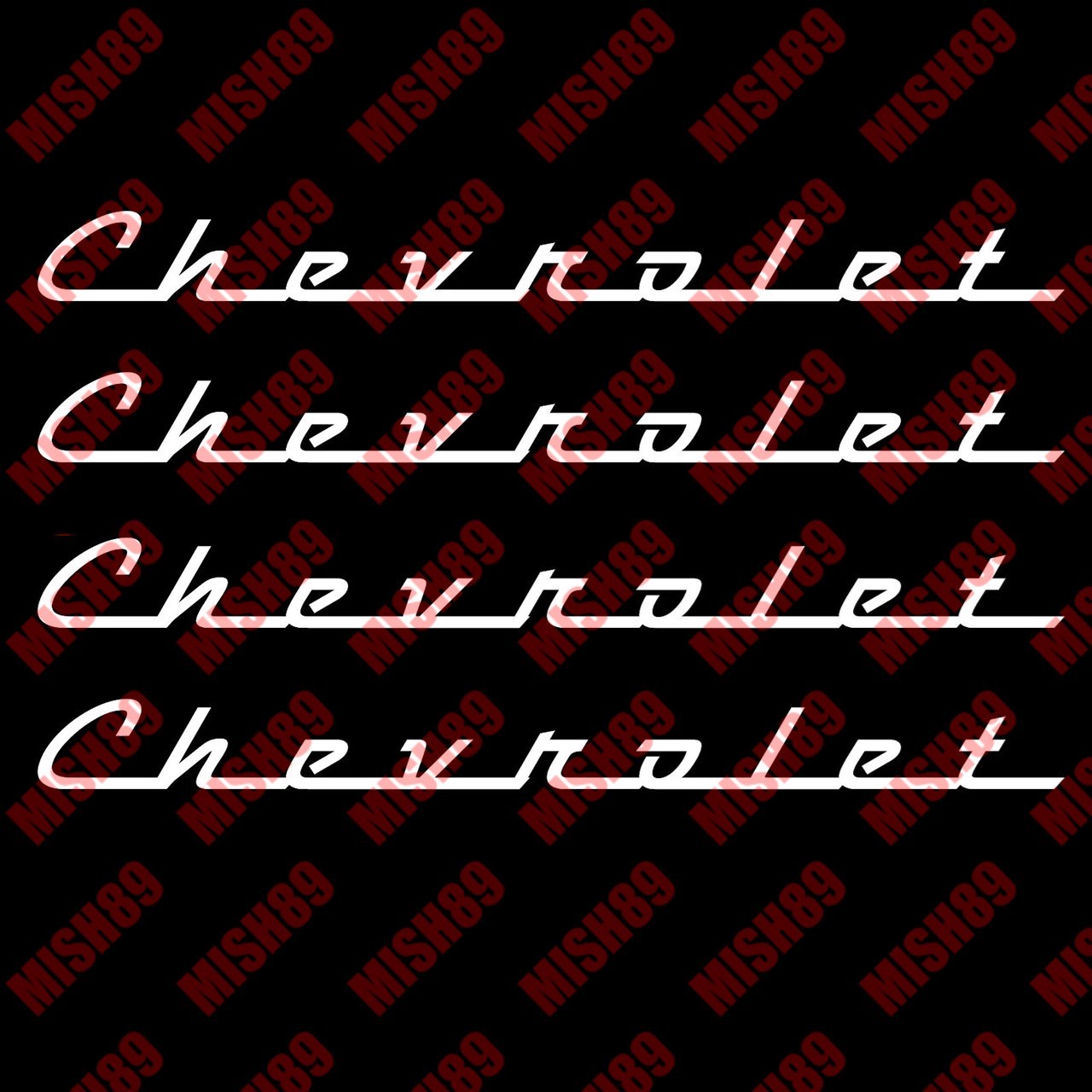 Chevrolet Script Decal Chevrolet decal hot rod Bel Air Die Cut Vinyl Sticker
