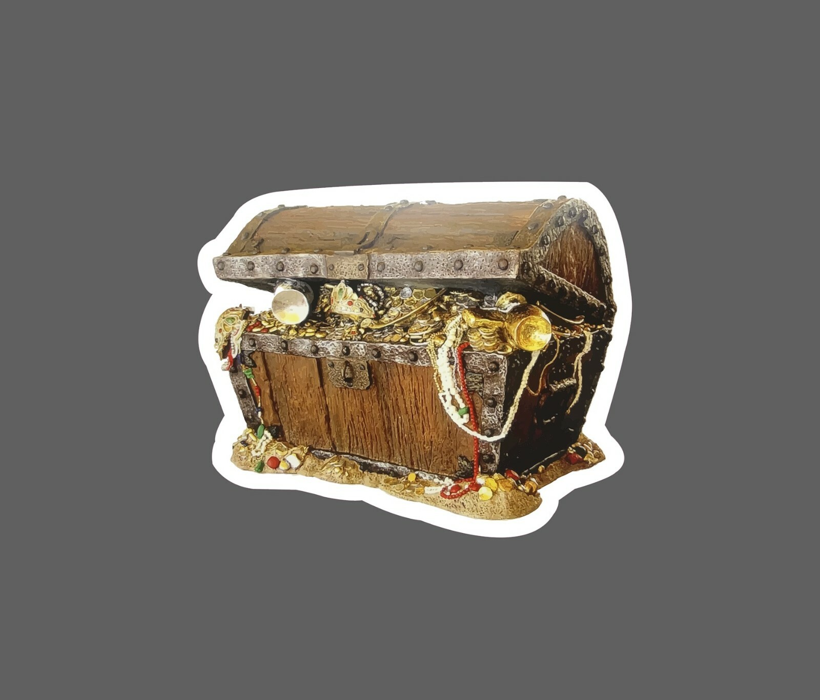 Treasure Chest Sticker Gold Waterproof – Buy Any 4 For $1.75 Each Storewide!