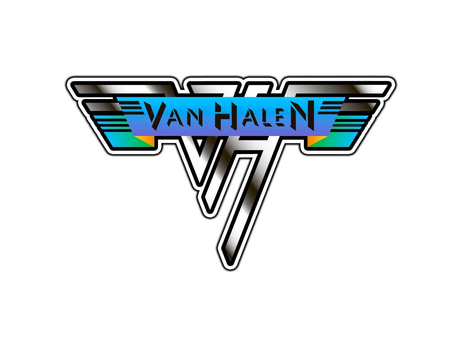#0804 Van Halen Logo #1 Waterproof Vinyl Sticker Decal Die-Cut