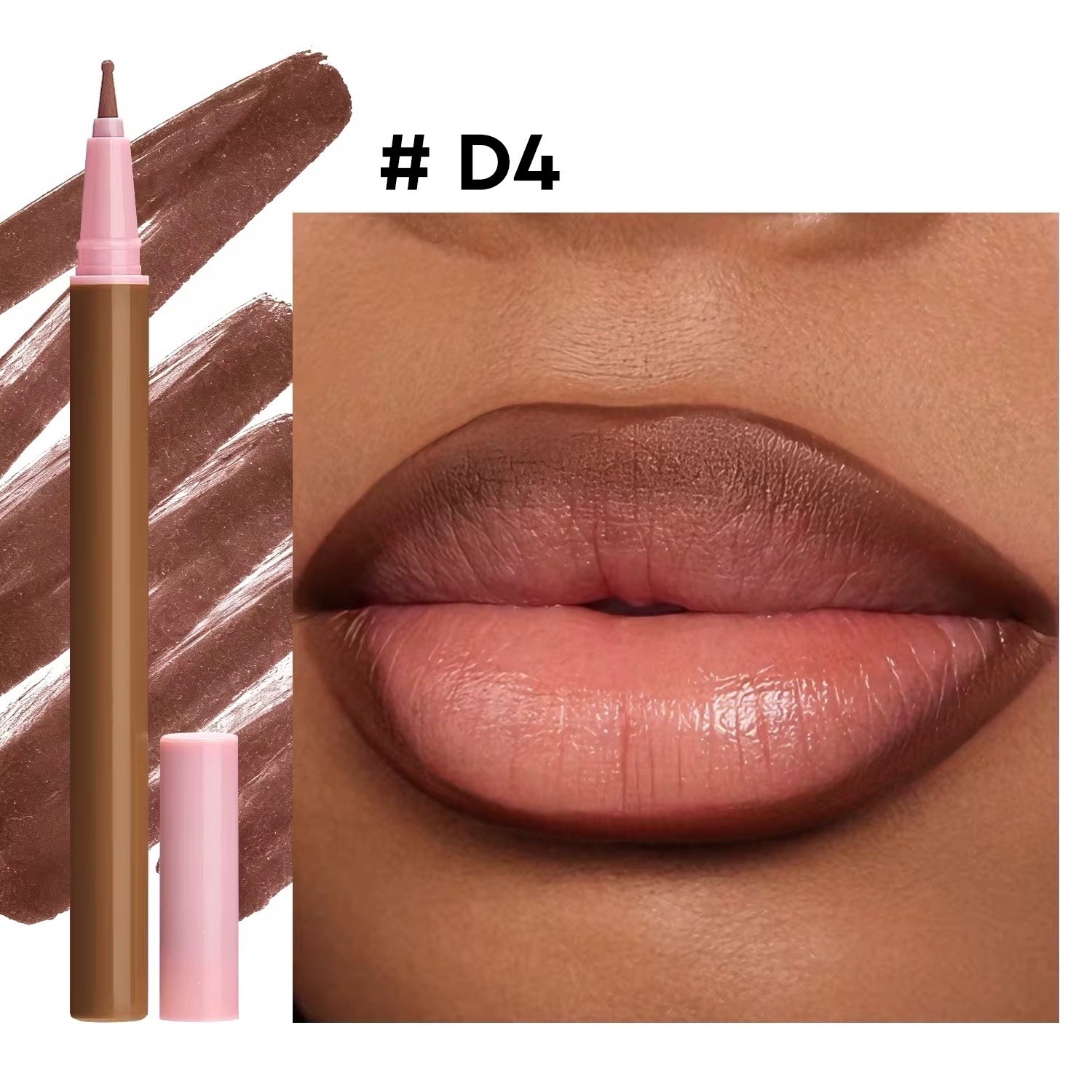 5 PCS Waterproof Matte Liquid Lip Liner Set Long Lasting Vegan Non Stick Cup Hig