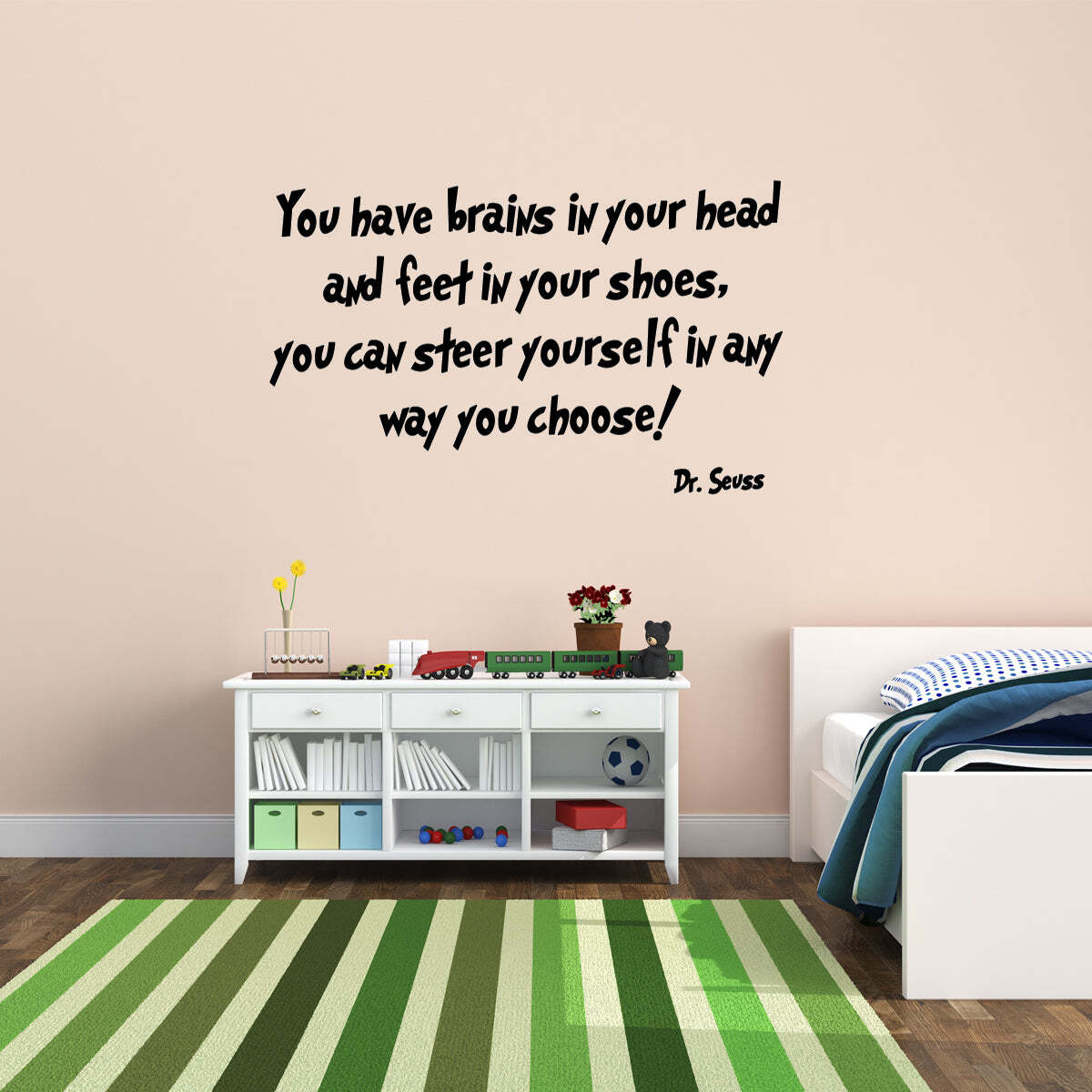 VWAQ Dr. Seuss You Have Brains in Your Head Vinyl Wall Decal