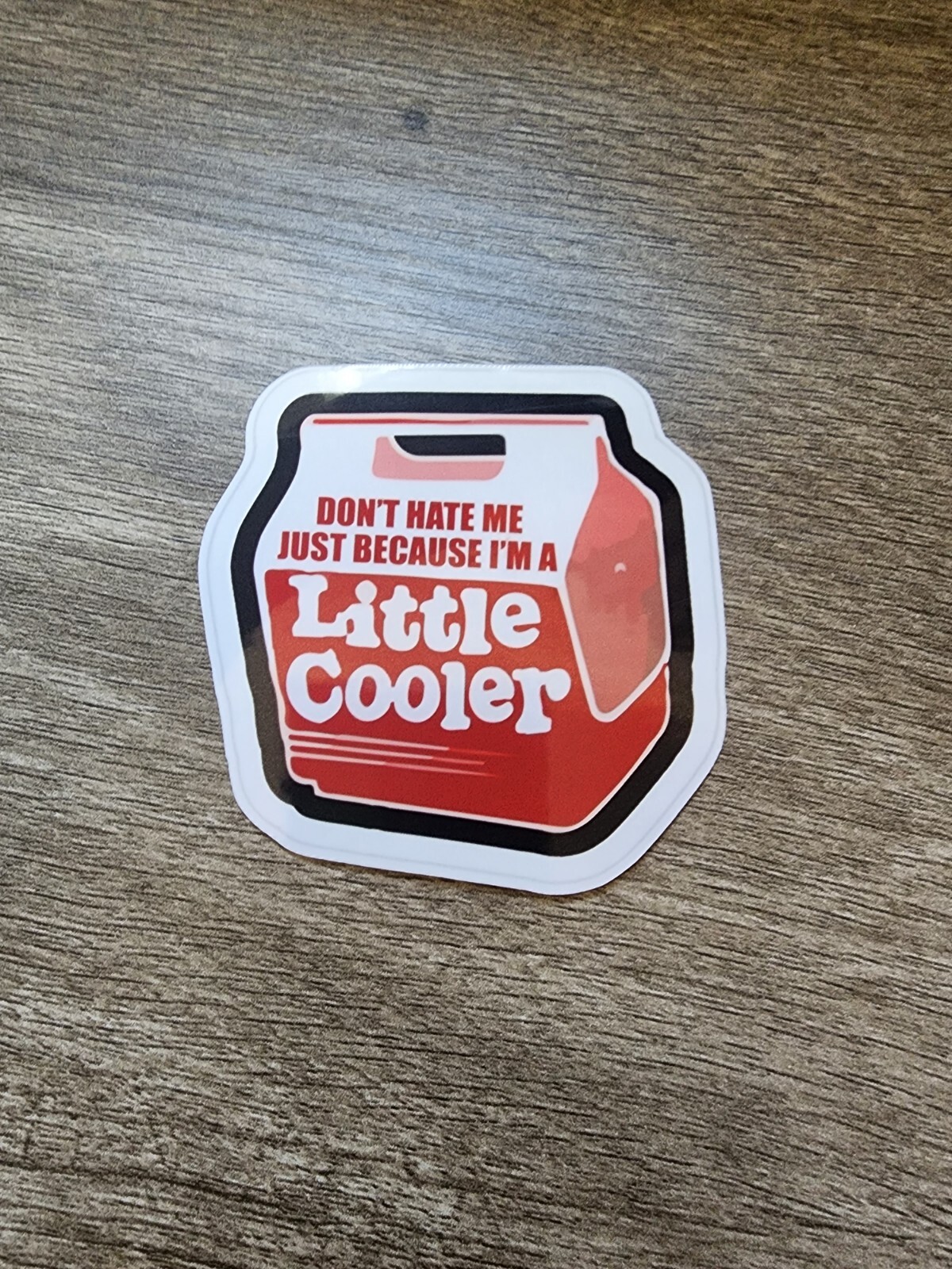 Don't hate me just because I'm a Little Cooler Vinyl 3" Sticker