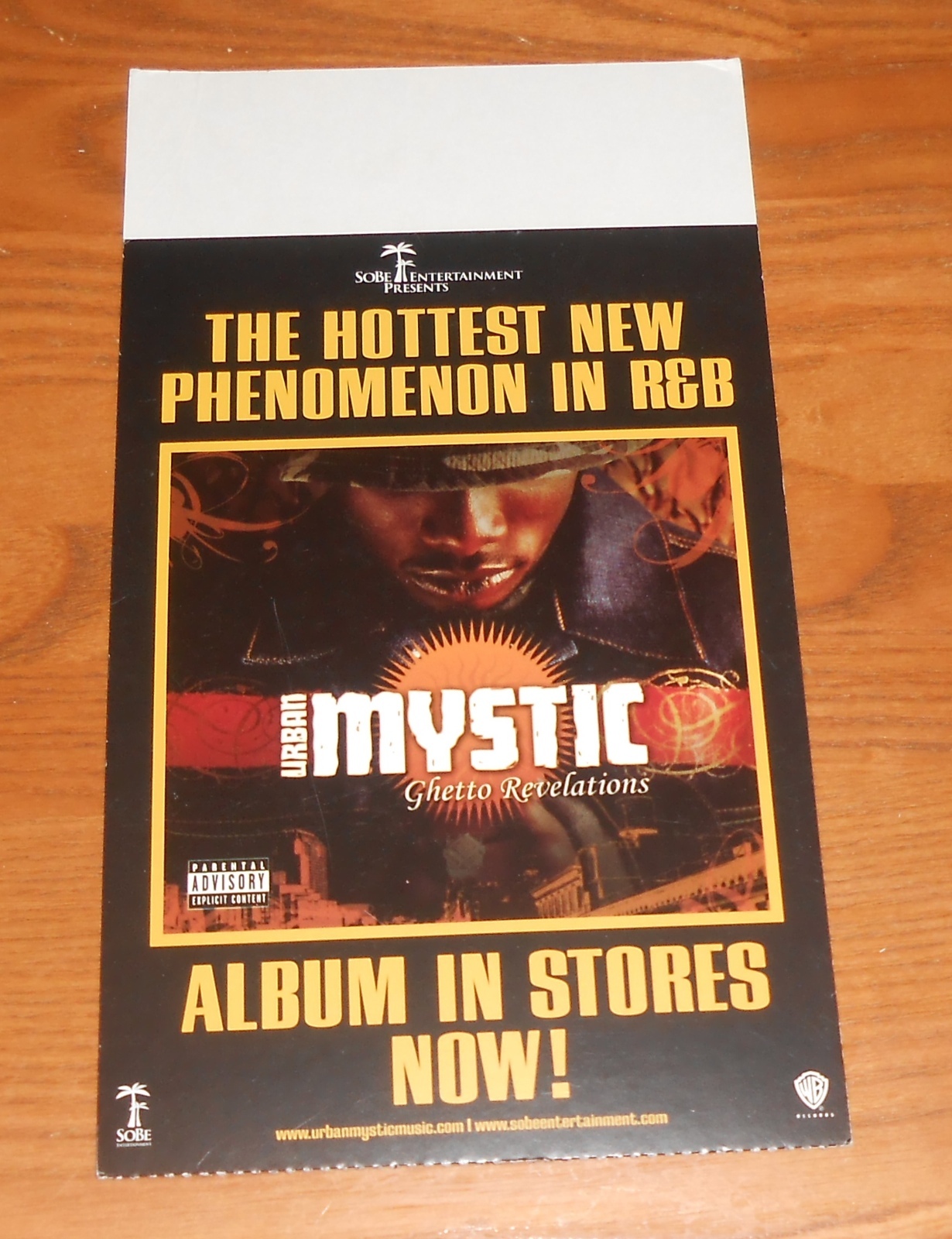Urban Mystic Ghetto Revelations Triangle Counter Display 2004 Promo 5×8 RARE