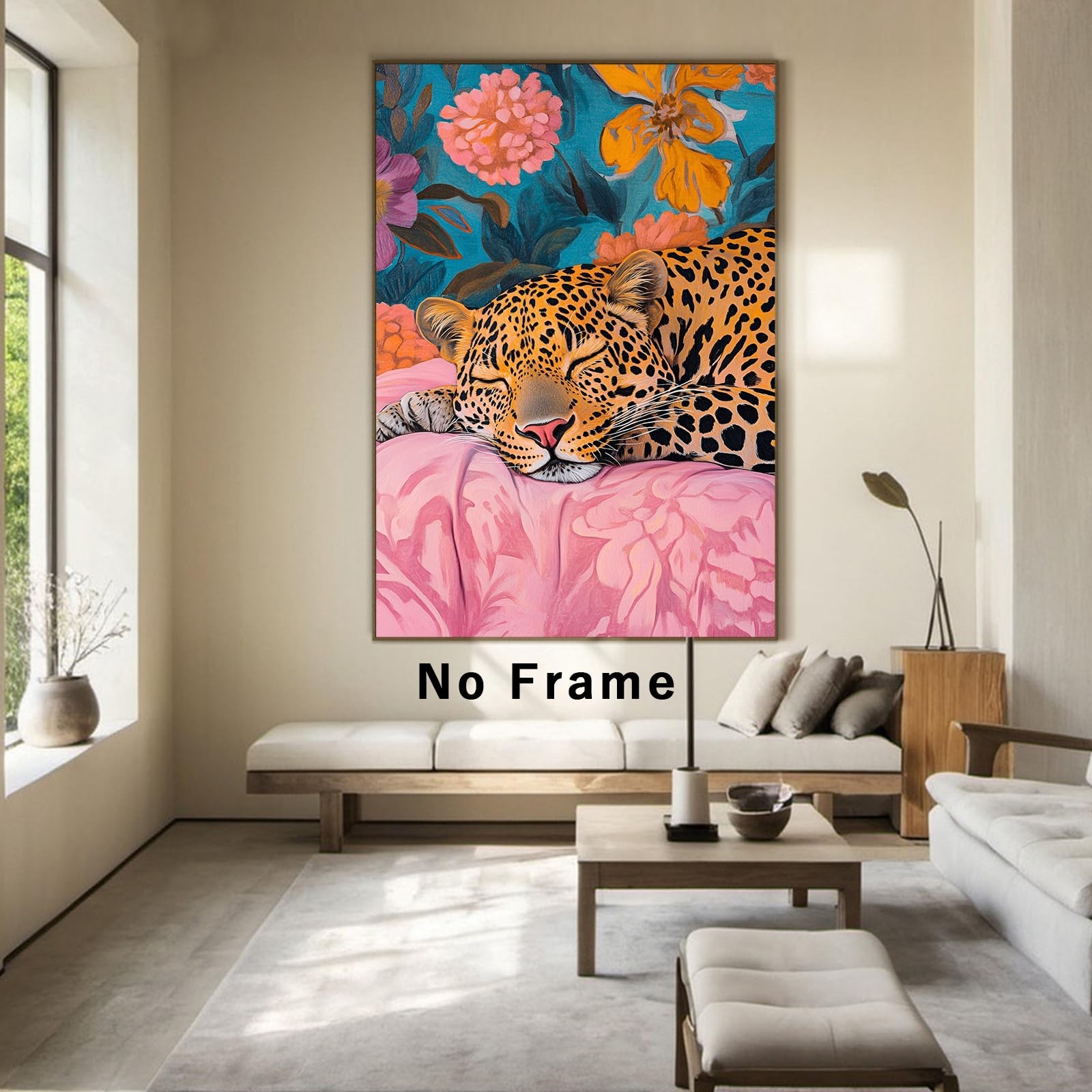 Tevenuktla Leopard Prints Wall Art Cheetah Poster Aesthetic Animal Wall Art f…