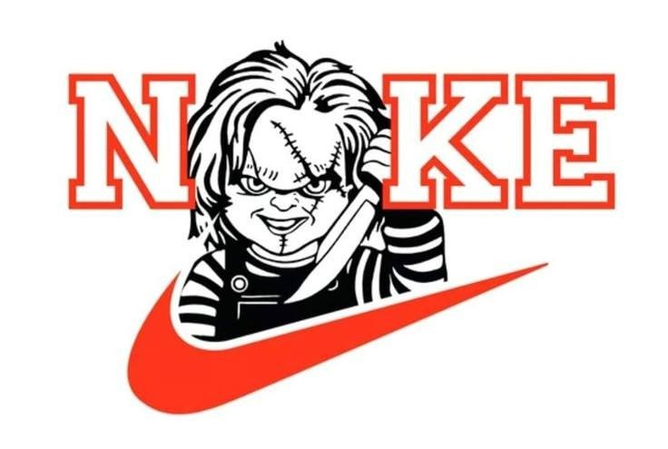 Chucky Nike Sticker Decal Laptop Wall Mirror Cup Tumblr Locker