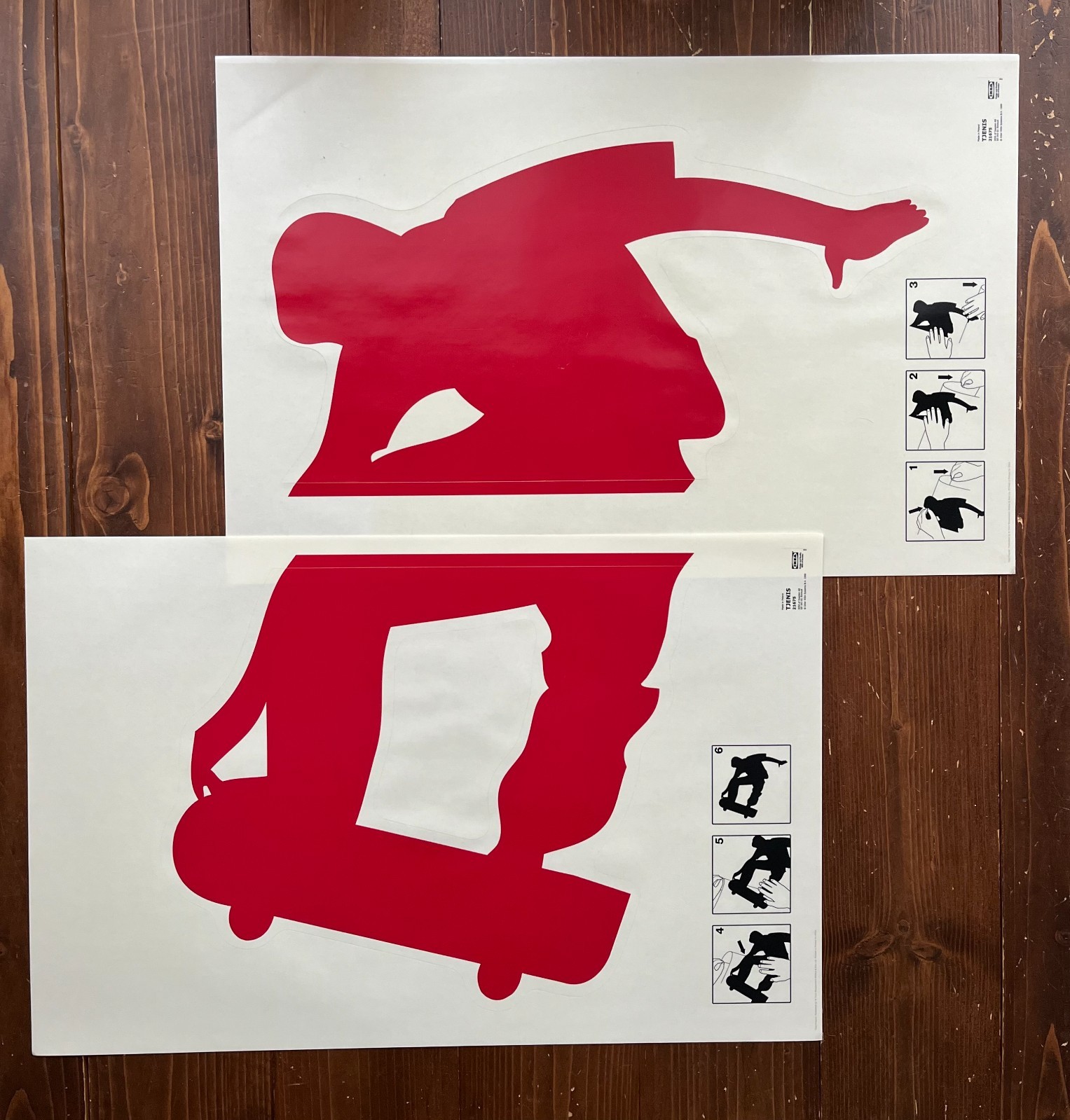 IKEA TJENIS 302.930.87 wall posters-stickers. New, in original packaging.