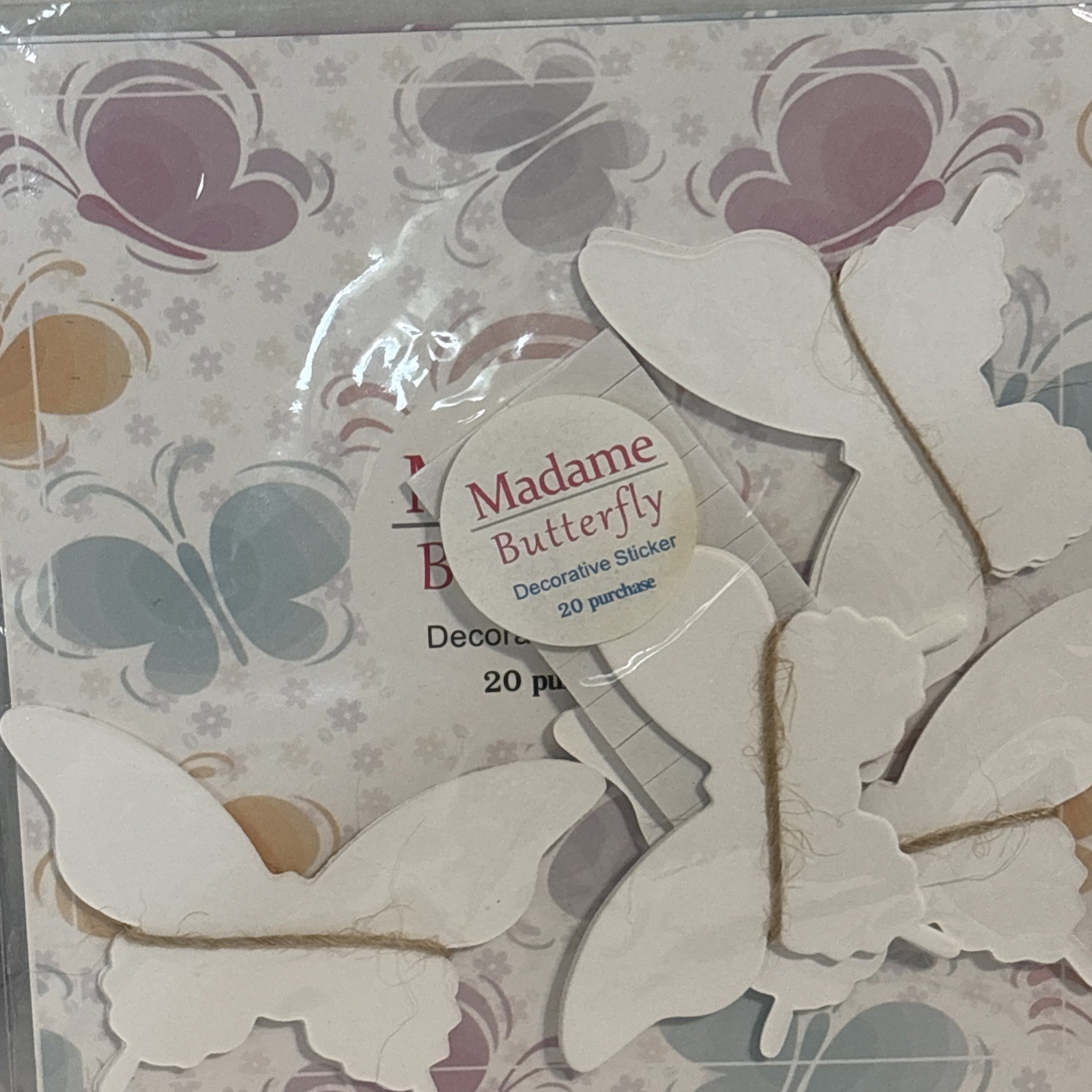 Bulk Lot 4 Packs = 80 3D Effect Multi Color NWT Wall Decorating