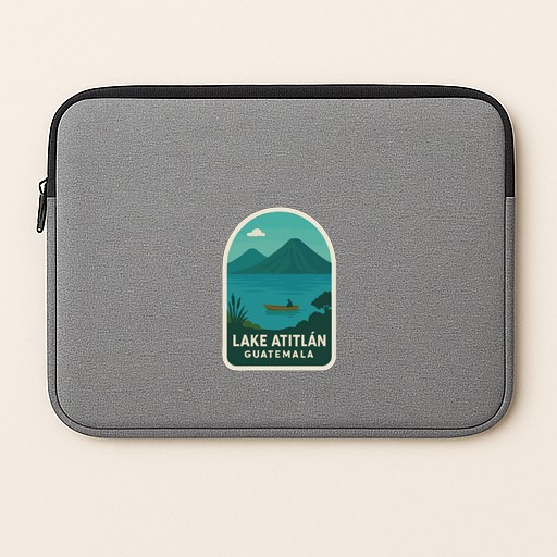 Lake Atitlán Guatemala Iron On Heat Transfer Vinyl HTV Die-Cut Symbolic Landmark