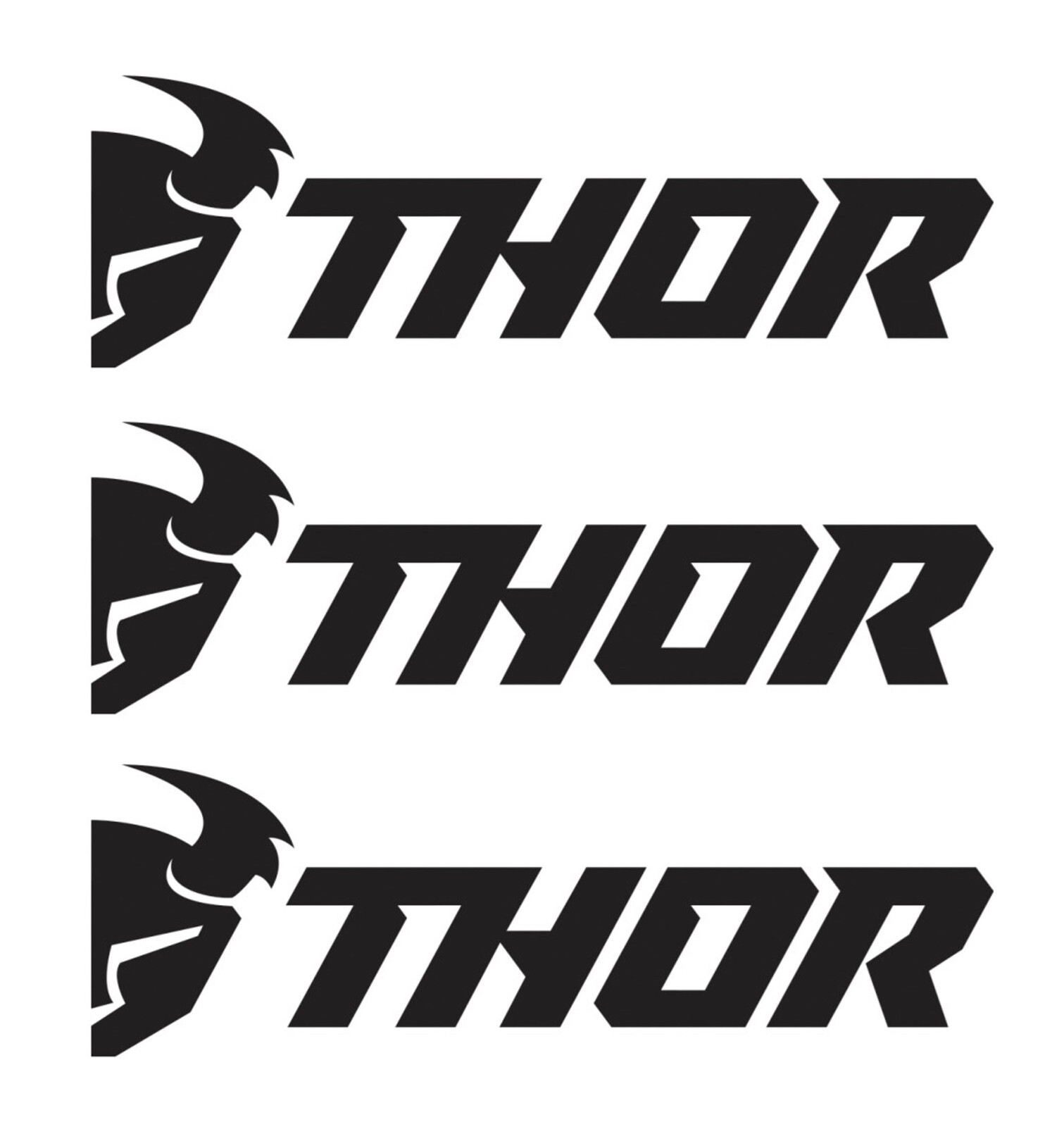 THOR Decal Vinyl Logo Windshield Sticker Graphics Motocross Racing ATV