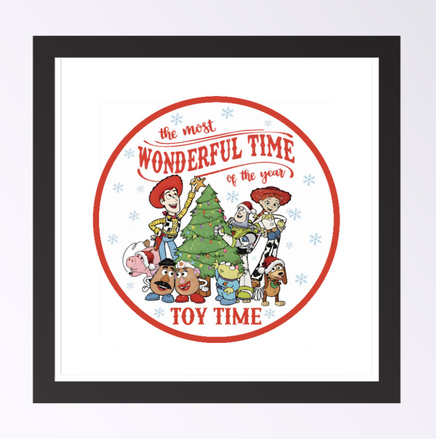 Christmas – Toy Story "Toy Time" – 4" Vinyl Decal Sticker Gift Decor Tumbler