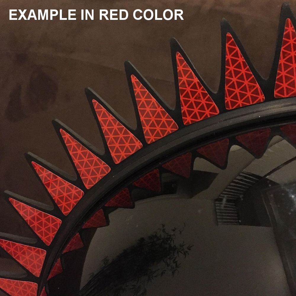 Reflective DECALS For Even-Spikes Rubber Helmet Mohawks Dirtbike Motorcycle Bike