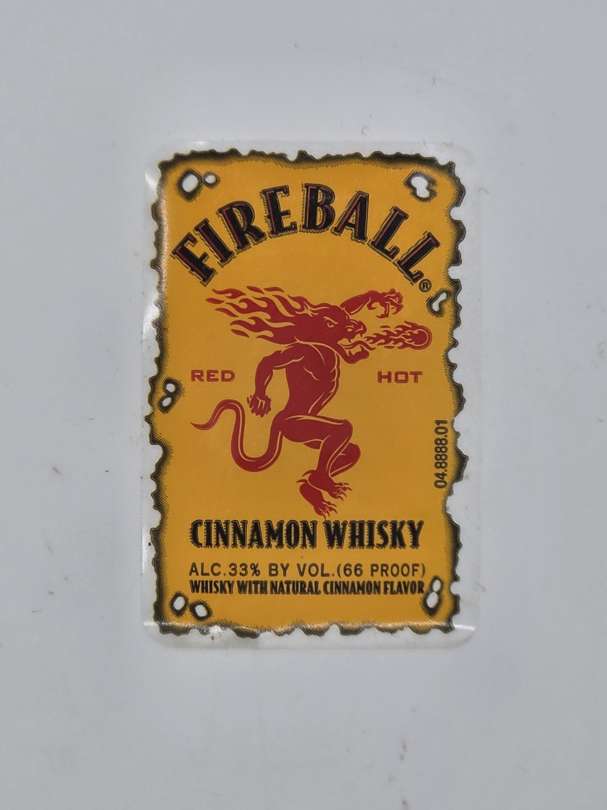(10)Fireball Logo Stickers Waterproof Vinyl Decal Die-Cut Laptop 1.25" W X 1.75H