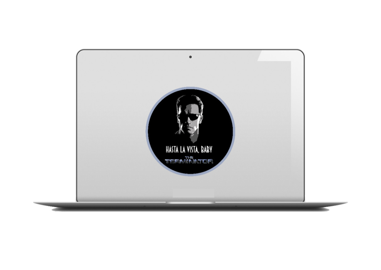 Movie – The Terminator "Hasta" – 4" Handmade Vinyl Decal Vehicle Cooler Laptop