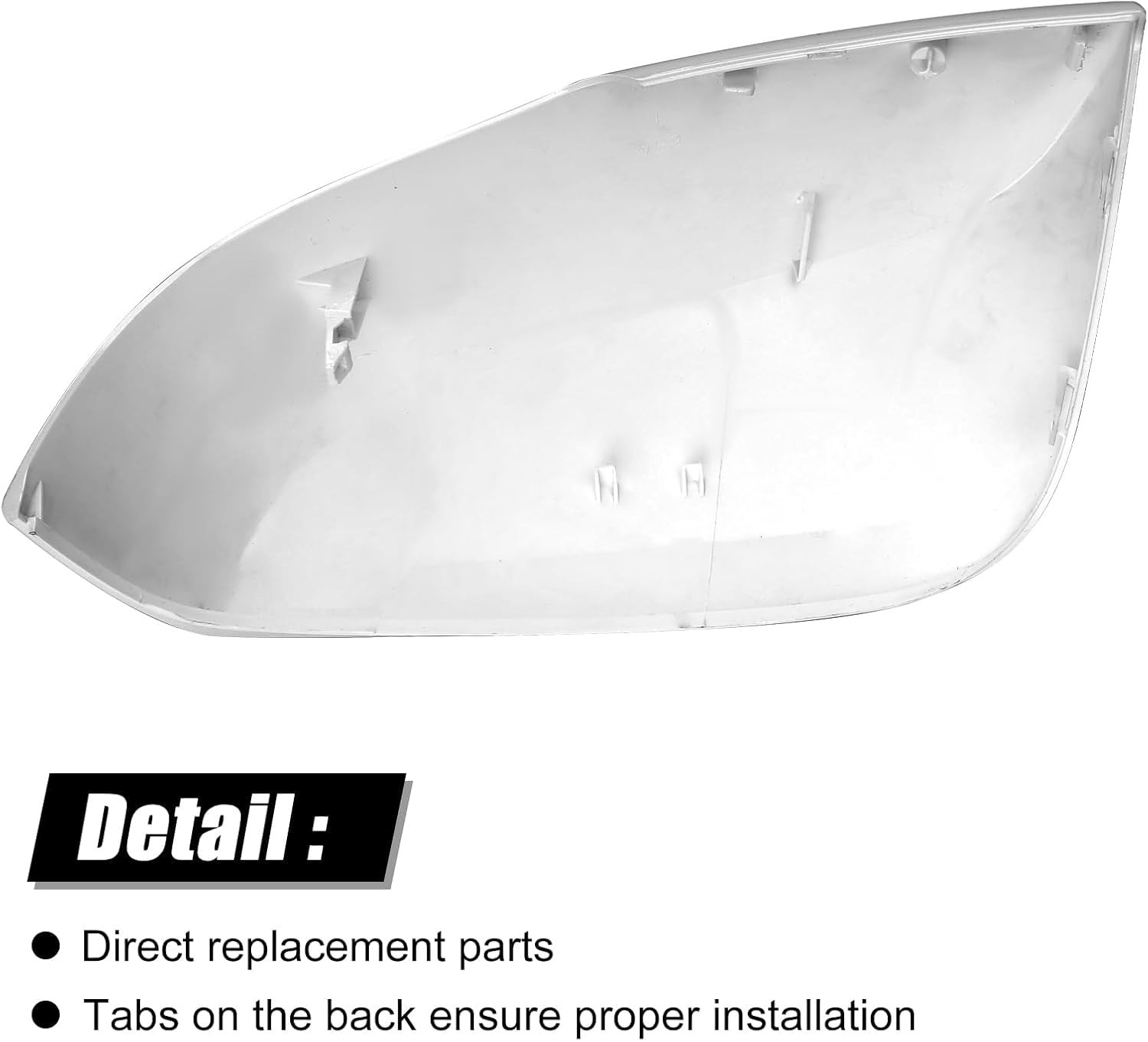 sportuli White Mirror Caps for 2016-2023 Toyota Tacoma TRD