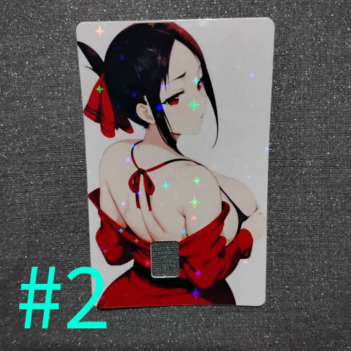 Holographic Sexy Anime Waifu Credit Debit Waterproof Card Skin Sticker Wrap 01