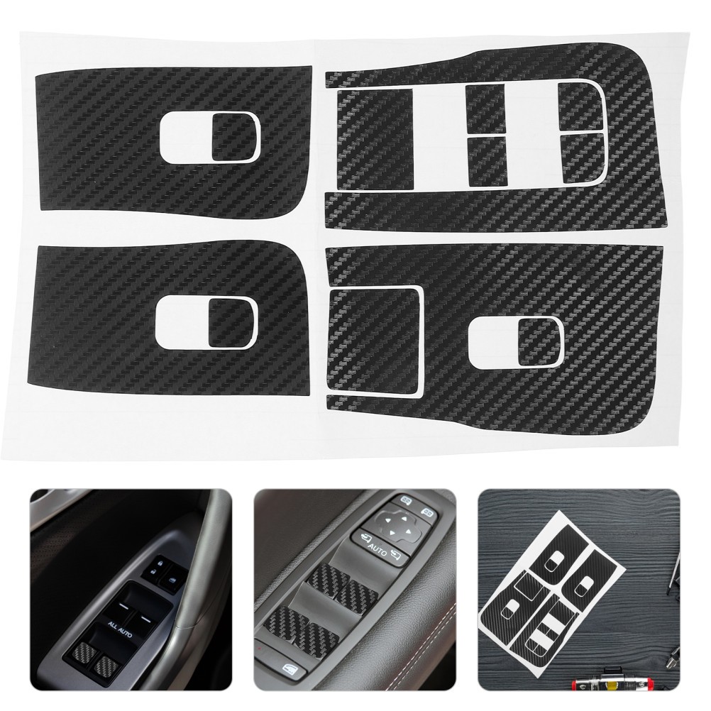 Car Interior Button Sticker Automobile Stickers Window Lift Cover