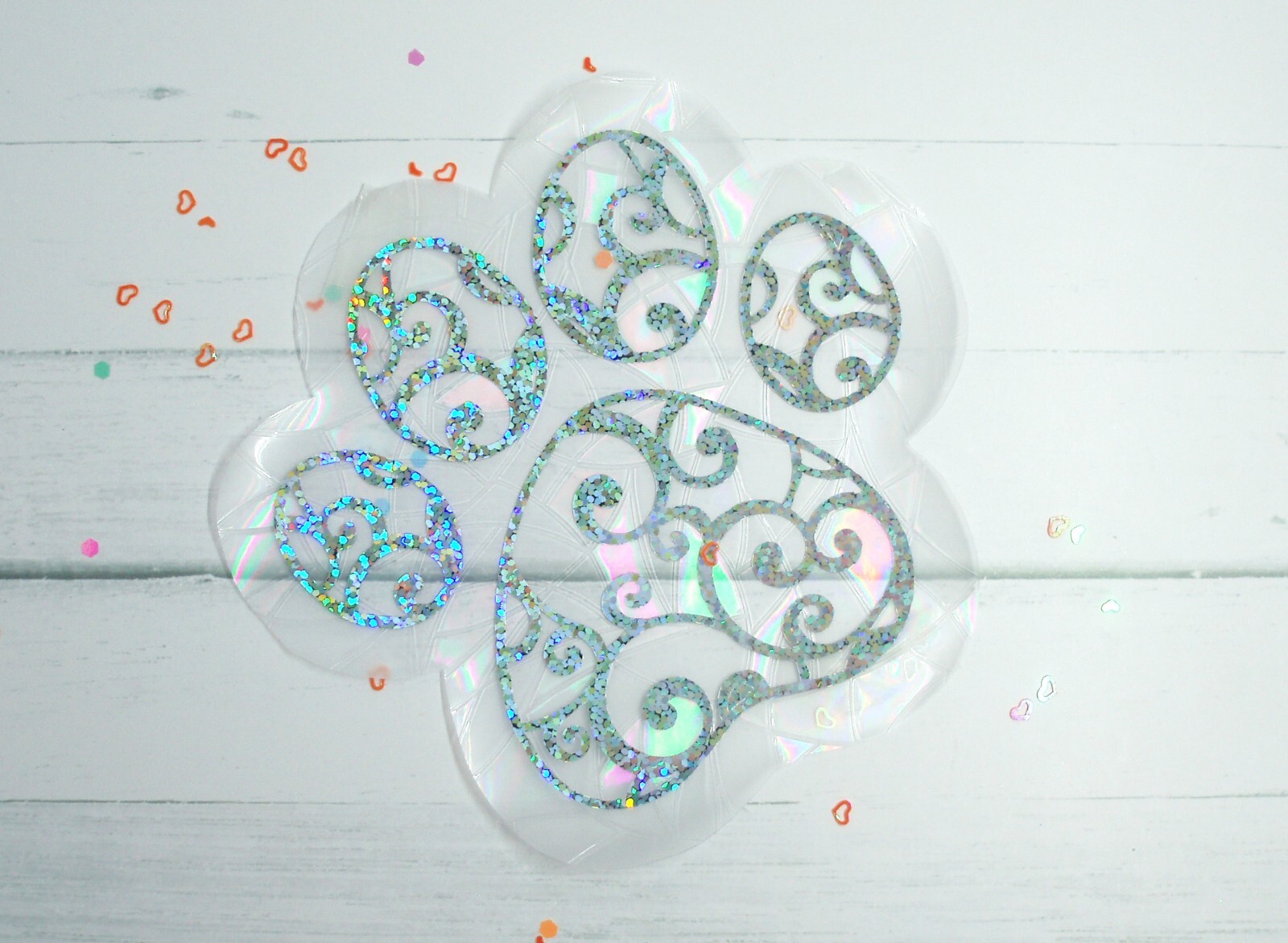 Paw Print Sticker Window Cling Suncatcher Decal Rainbow Maker Prism Reusable