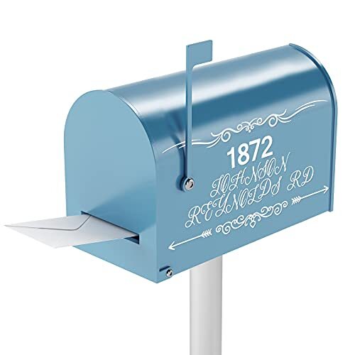 10 Sheets Mailbox Numbers Street Address Vinyl Decal White Waterproof Mailbox